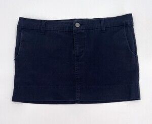 Dickies Girl Skirt Teens Sz 11 Blue Mini Pockets Zip